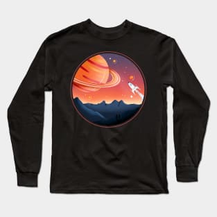 Rocket to Saturn Long Sleeve T-Shirt